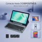 Étui clavier Subblim KeyTab Pro BT pour Samsung Galaxy Tab A11+ 11" - Bluetooth 5.2 - Protection à 360° - Jusqu'à 30 h d'autonom