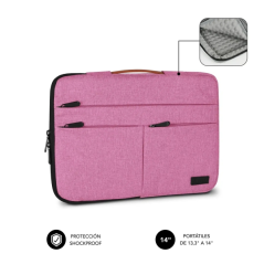Housse pour ordinateur portable Subblim Air Padded 360° (13,3" à 14") - Protection 360° avec rembourrage d'air - Plusieurs poche