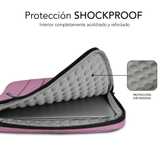 Housse pour ordinateur portable Subblim Air Padded 360° (13,3" à 14") - Protection 360° avec rembourrage d'air - Plusieurs poche