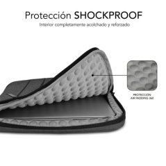 Valise Subblim Air Padding 360 - 380x275x30 mm - Protection 360º avec Air Padding - Plusieurs poches - Résistante et durable - C