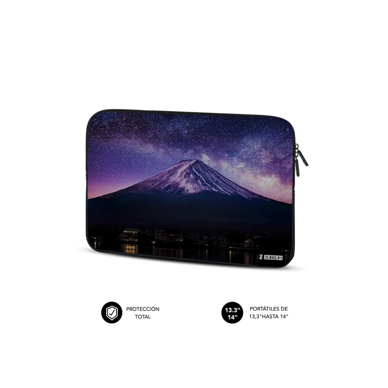 Housse en néoprène tendance Subblim pour ordinateurs portables de 13,3" à 14" - Résistante aux chocs et aux chutes - Différentes