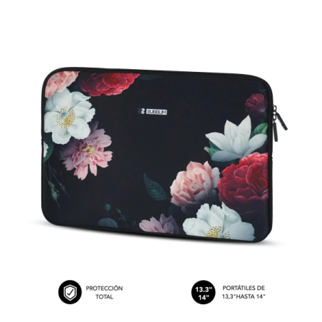 Housse en néoprène tendance Subblim pour ordinateurs portables de 13,3" à 14" - Résistante aux chocs et aux chutes - Différentes