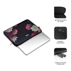 Housse en néoprène tendance Subblim pour ordinateurs portables de 13,3" à 14" - Résistante aux chocs et aux chutes - Différentes
