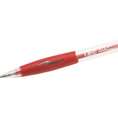 Stylo bille rétractable Bic Atlantis Classic rouge 1mm x12