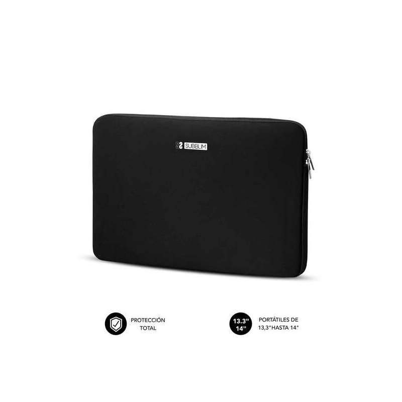 Subblim Business Laptop Sleeve Housse en néoprène pour ordinateurs portables jusqu'à 14" - Fabriquée en néoprène - Fine et légèr