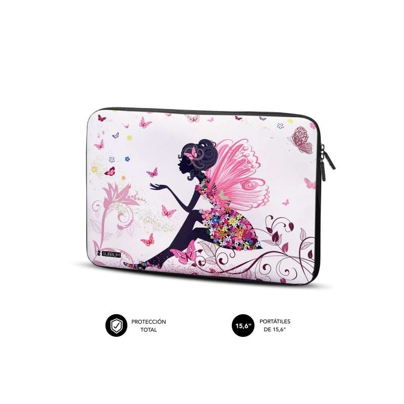 Housse en néoprène Subblim Trendy pour ordinateur portable 15,6" - Résistante aux chocs et aux chutes - Différentes couleurs