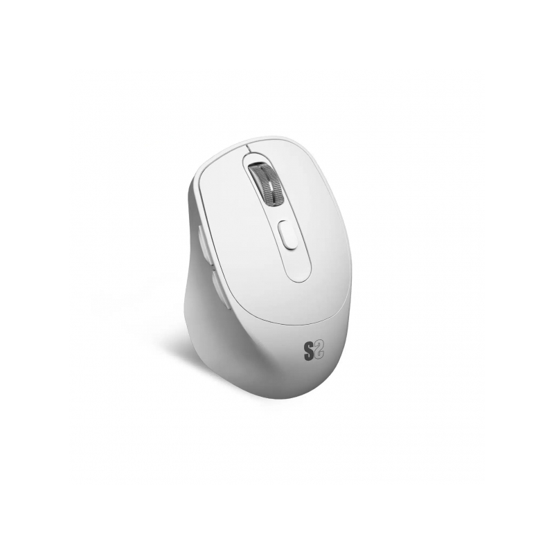 Souris Bluetooth sans fil Subblim Comfort Ergo Dual, USB 2,4 GHz 2400 dpi - 5 boutons - Utilisation droitier - Coloris Blanc