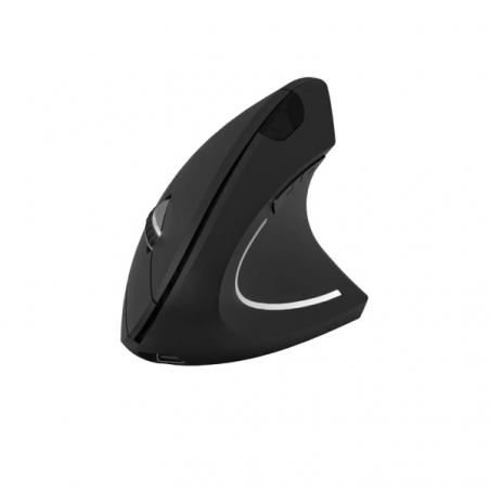 Souris verticale Subblim Glide Vertical Ergo Dual Bluetooth, USB 2.4Ghz 4000dpi - 5 Boutons - Utilisation droitier - Couleur Noi