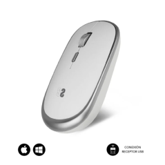 Mini Souris Sans Fil Subblim Wireless - 54mm x 25mm - Silencieuse - Précision réglable - Finitions de qualité - Ambidextre - 4 b