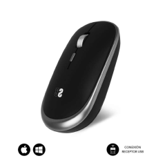 Mini Souris Sans Fil Subblim - Design Ergonomique et Élégant - Connexion USB Plug & Play - Technologie Silent Click - Ambidextre