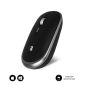 Mini Souris Sans Fil Subblim - Design Ergonomique et Élégant - Connexion USB Plug & Play - Technologie Silent Click - Ambidextre