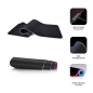 Subblim Tapis de souris LED RVB extra large 800 x 300 x 4 mm – Espace libre pour souris et clavier – 9 couleurs et 3 effets d'éc