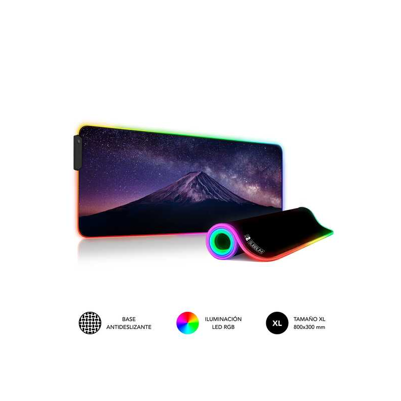 Tapis LED Subblim RGB - Modes et effets lumineux personnalisables - Très grande taille - Facile à utiliser - Surface ultra douce
