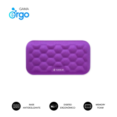 Repose-poignet pour souris Subblim Ergo Airpad - Mousse à mémoire de forme 65D - Tissu AirMesh respirant - Base antidérapante -