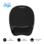 Tapis de souris ergonomique Subblim Ergo Crystal Flex - Gel rafraîchissant auto-ajustable - Design ergonomique ondulé - Base ant