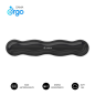 Repose-poignet pour clavier Subblim Ergo Crystal Flex - Gel de refroidissement auto-ajustable - Design ergonomique ondulé - Base