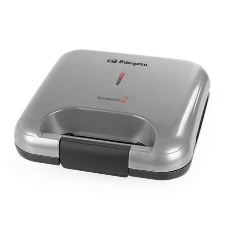 Grille-pain Orbegozo SW 4200 pour sandwich pratique et durable - Puissance 800 W - Plaques antiadhésives - Nettoyage facile - Ra