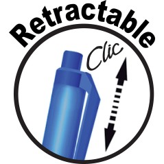 stylo bille bleu rétractable Bic