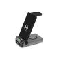 Chargeur sans fil 3-en-1 Urban Factory Powee Pro avec fonction support 22,5 W – Smartphone / Montre connectée / Casque – Noir