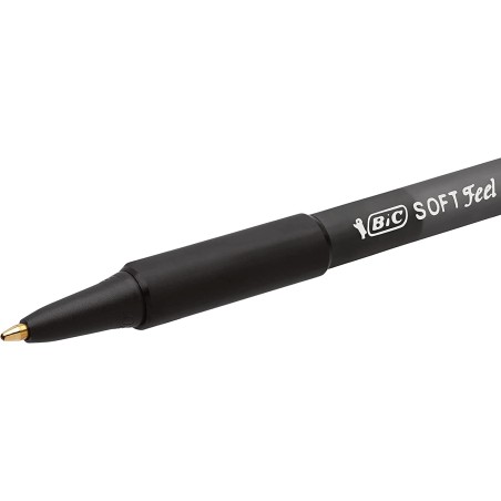 Stylo-bille noir BIC Soft Feel lot de 12