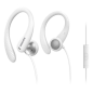 Écouteurs intra-auriculaires sport Philips - Câble de 1,2 m - Prise jack 3,5 mm - IPX2 - Microphone intégré - Crochet d'oreille