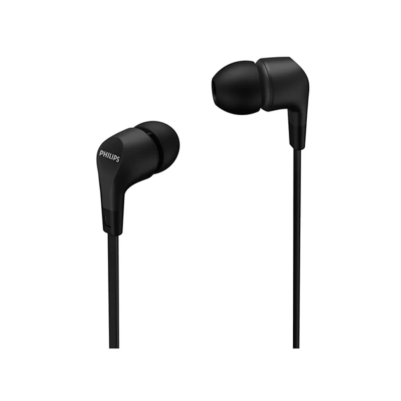 Écouteurs intra-auriculaires filaires Philips - Prise jack 3,5 mm - Microphone intégré - 3 paires d'embouts en silicone - Isolat