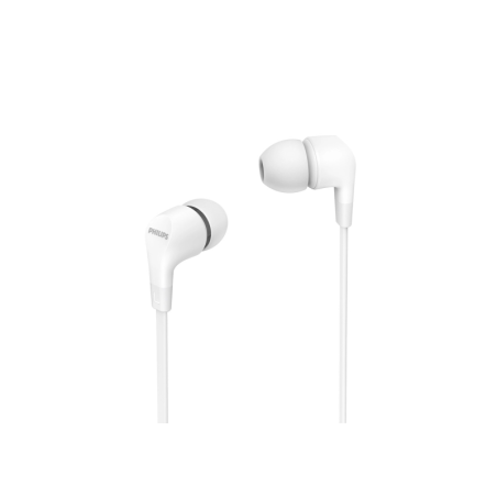 Écouteurs intra-auriculaires filaires Philips - Prise jack 3,5 mm - Microphone intégré - 3 paires d'embouts en silicone - Isolat