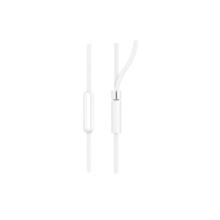 Écouteurs intra-auriculaires filaires Philips - Prise jack 3,5 mm - Microphone intégré - 3 paires d'embouts en silicone - Isolat