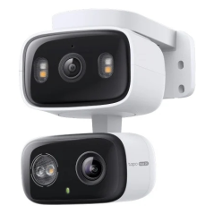 TP-Link Tapo C246D Camara de Seguridad Exterior - 2K QHD - 2 Lentes - WiFi - Resolucion 3Mpx - Vision Nocturna - Audio Bidirecci