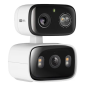 TP-Link Tapo C246D Camara de Seguridad Exterior - 2K QHD - 2 Lentes - WiFi - Resolucion 3Mpx - Vision Nocturna - Audio Bidirecci