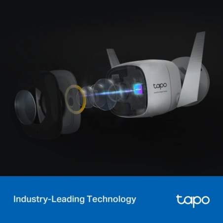 TP-Link Tapo C325WB Camara de Seguridad - 2K QHD - IP66 - WiFi - Ethernet - Focos Incorporados - Vision Nocturna - Cancelacion d