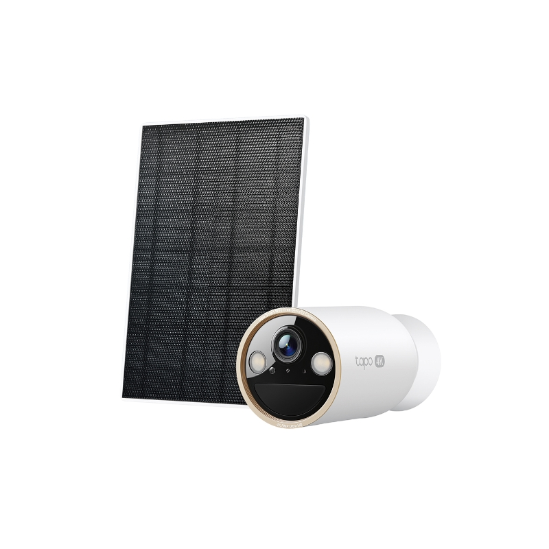 TP-Link Tapo C460 Kit Camara de Seguridad - 4K - Bateria 10Ah - IP66 - Panel Solar IP65 - Deteccion con IA - Vision Nocturna - W