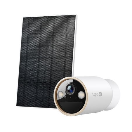 TP-Link Tapo C460 Kit Camara de Seguridad - 4K - Bateria 10Ah - IP66 - Panel Solar IP65 - Deteccion con IA - Vision Nocturna - W