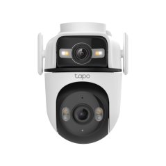 TP-Link Tapo C545D Camara de Seguridad Exterior - 2K QHD - 2 Lentes - IP66 - WiFi - Ethernet - Resolucion 3Mpx - Vision Nocturna