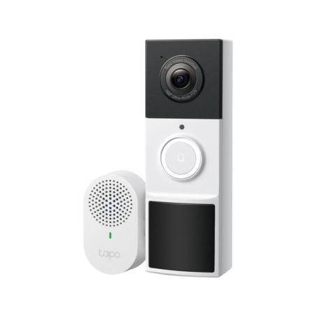 Sonnette intelligente TP-Link Tapo D210 avec vidéo 2K 3MP - Vision nocturne - Angle de vision de 160º - Détection et notificatio