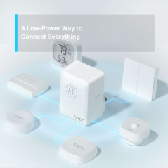 TP-Link Tapo H100 Smart Hub - Jusqu'à 64 appareils - Alarme et sonnette intelligentes - Faible consommation