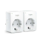 TP-Link Mini Wi-Fi Smart Plug (2-Pack) - Télécommande - Programmable - Mode Absent