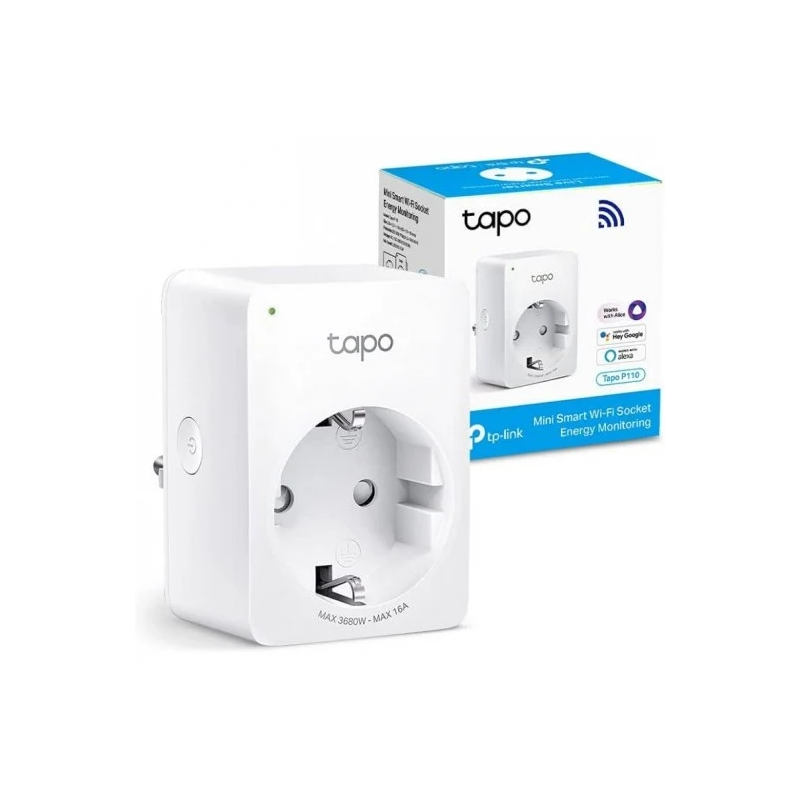 TP-Link Tapo P110 Mini prise intelligente Wi-Fi - Minuterie - Commande vocale - Programmable