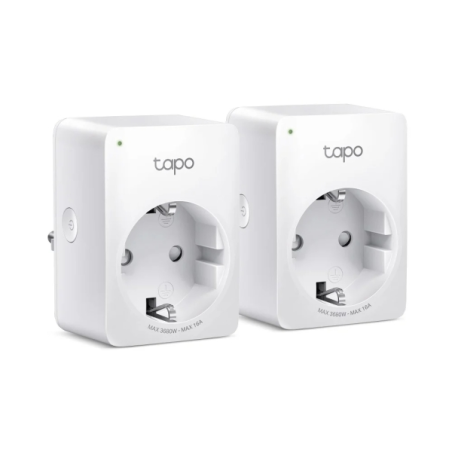 TP-Link Tapo P110 Pack de 2 Enchufes Inteligentes - WiFi - Autoapagado - Monitorizacion de Energia y Gasto - Modo Ausente - Cont