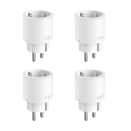 TP-Link Tapo P115 Pack de 4 Enchufes Inteligentes - WiFi - Temporizador - Monitorizacion de Energia y Gasto - Modo Ausente - Con