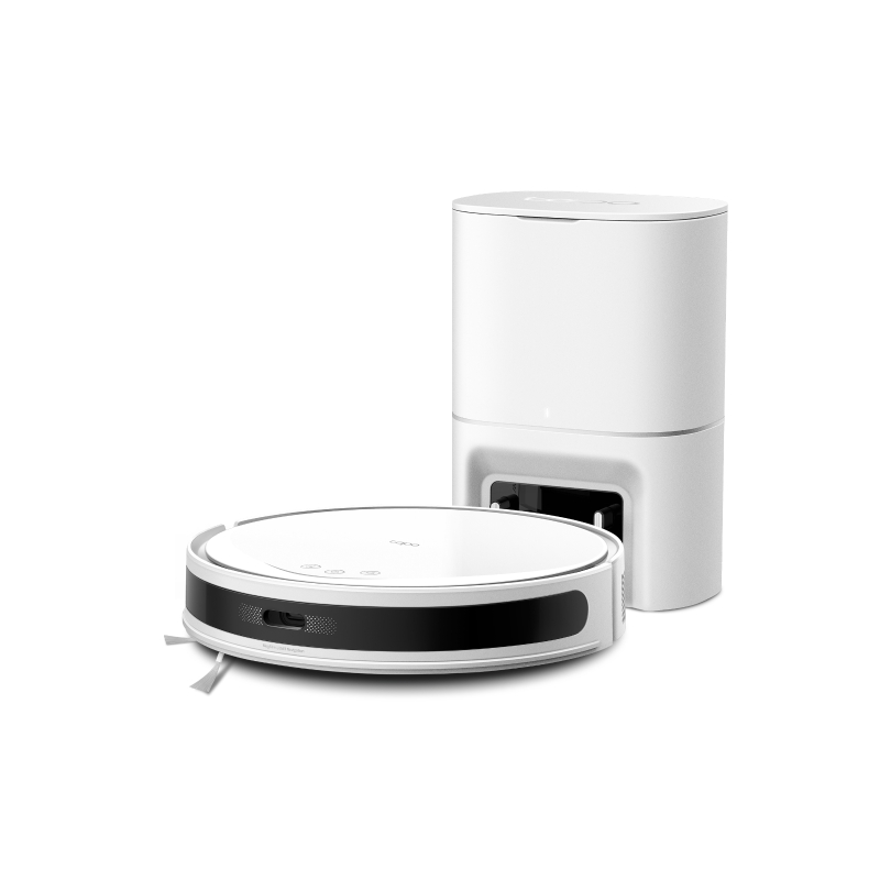 TP-Link Tapo RV20 Max Plus White MagSlim Robot Aspirador con Friegasuelos - 5300Pa - 2600mAh - Base de Autovaciado de 3l - Mapeo