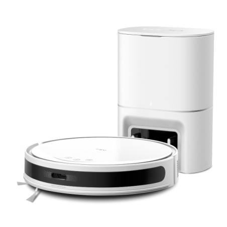 TP-Link Tapo RV20 Max Plus White MagSlim Robot Aspirador con Friegasuelos - 5300Pa - 2600mAh - Base de Autovaciado de 3l - Mapeo