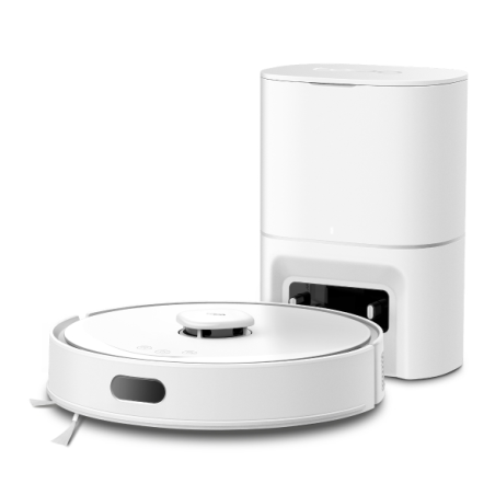 TP-Link Tapo RV30 Max Plus White Robot Aspirador con Friegasuelos - Bluetooth - Base de Autovaciado con Bolsa de 3l - Mapeo Prec