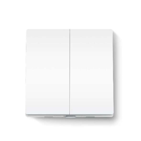 TP-Link Tapo S220 Interrupteur d'éclairage intelligent double WiFi - Contrôle par application - Commande vocale - Horaire progra