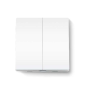TP-Link Tapo S220 Interrupteur d'éclairage intelligent double WiFi - Contrôle par application - Commande vocale - Horaire progra