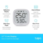 Capteur de température et d'humidité TP-Link Tapo T315 - Écran 2,7" - Surveillance précise en temps réel - Notification instanta