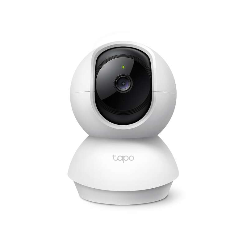 Caméra de surveillance Wi-Fi TP-Link Tapo TC71 2K - Rotation 360º - Vision nocturne - Détection de mouvement et notifications -