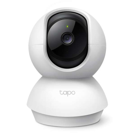 Caméra de surveillance Wi-Fi TP-Link Tapo TC71 2K - Rotation 360º - Vision nocturne - Détection de mouvement et notifications -