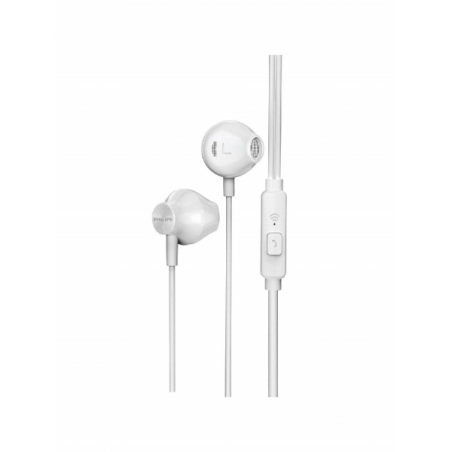 Écouteurs intra-auriculaires Philips TAUE101 avec microphone - Basses profondes - Haut-parleurs de 14,2 mm avec aimant néodyme -