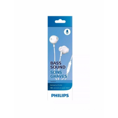 Écouteurs intra-auriculaires Philips TAUE101 avec microphone - Basses profondes - Haut-parleurs de 14,2 mm avec aimant néodyme -